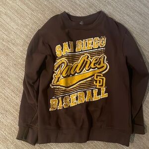 Women’s San Diego padres baseball team crewneck